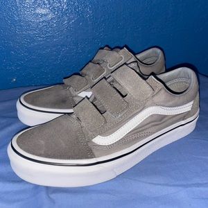 Gray Velcro Old Skool vans